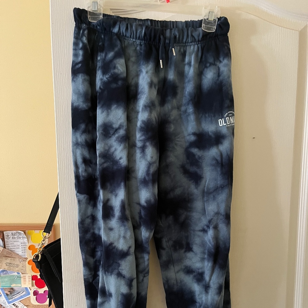 Old Navy Sweatpants- size small, blue tie dye